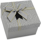 120 Pieces Square Paper Boxes (13x13.5x8cm Gray – Gift – Decorative Box for Home and Office)