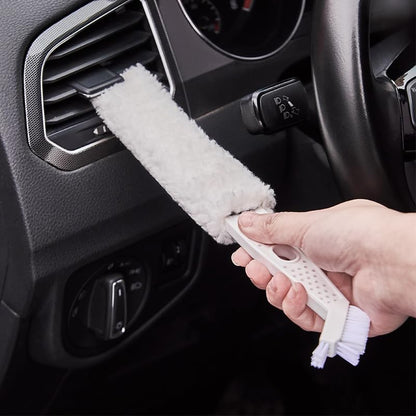 Air Conditioning Gap Brush – Ultrafine Fiber Cleaning Tool – White