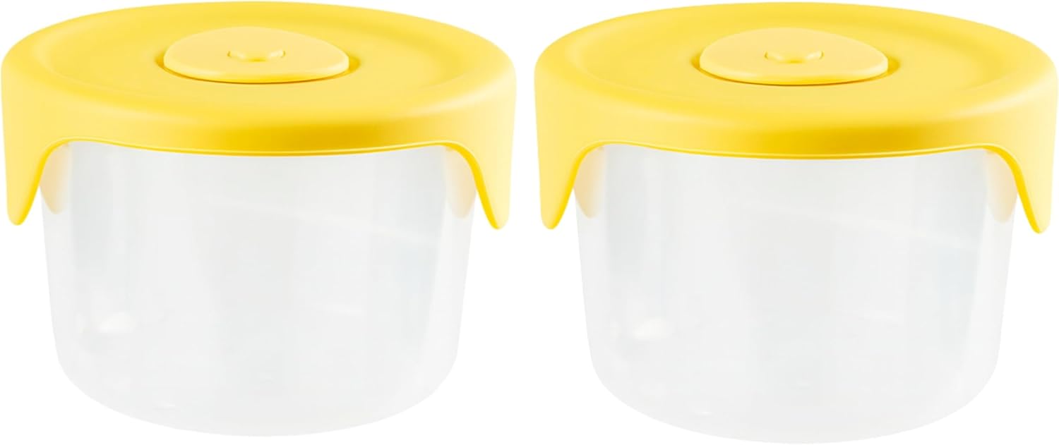 120 Pieces Pickled Vegetable Preservation Boxes (Airtight Seal – Yellow – 250ml Capacity – Pack of 2)