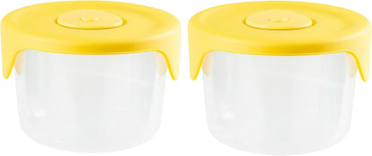 Pickled Vegetable Preservation Box – Airtight Seal – Yellow – 250ml Capacity, Pack of 2