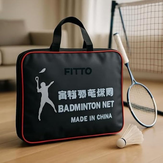 Portable Badminton Net with Carry Bag - Pack of 1, White