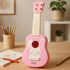 96 Pieces Plastic Cartoon Rabbit Mini Guitar Toys (Toddler Musical Instrument for Boys & Girls – Early Education – Kids Learning Music)