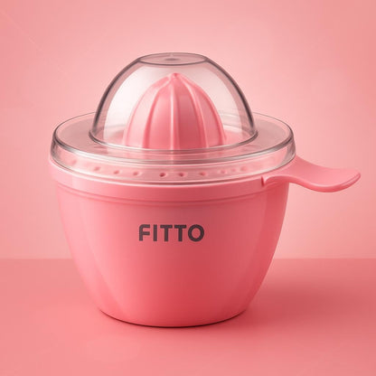 Juicer Plastic, Manual Fruit Juicer Machine, Portable Citrus Squeezer for Orange, Lemon, Grapes, Freshly Squeezed Juice, Kitchen Accessory with Two-Speed Control and Easy Cleaning