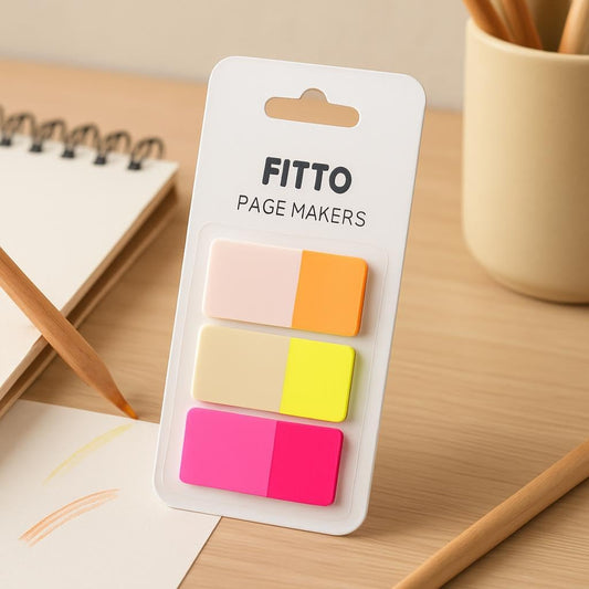 36 Pieces Page Makers 2.5x3.8cm 12 Pack 3 Color Assorted