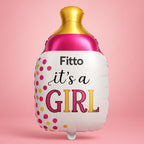 240 Pieces Foil Balloon Feeding Bottle Shape Its a Girls