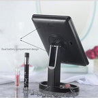 72 Pieces Vanity Mirrors with Lights (Hollywood Makeup Mirror with 9 LED Bulbs – 3 Colors Dimmable Light – 360° Rotation – White - Perfect for Beauty and Grooming)