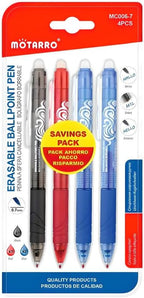 96 Pieces 4 Pieces (0.7mm Erasable Ball Point Pens – 14.5cm – Fine Tip Ink for Writing)