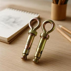 96 Pieces Expansion Screw Closed Hook Anchor Bolt - Wall Anchor Hook Bolts for Concrete Brick Masonry Screw Anchor Fixings (Pack of 2)