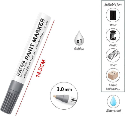 Paint Marker 14.5 cm Gray 3 mm Tip for Art, Craft, DIY Projects