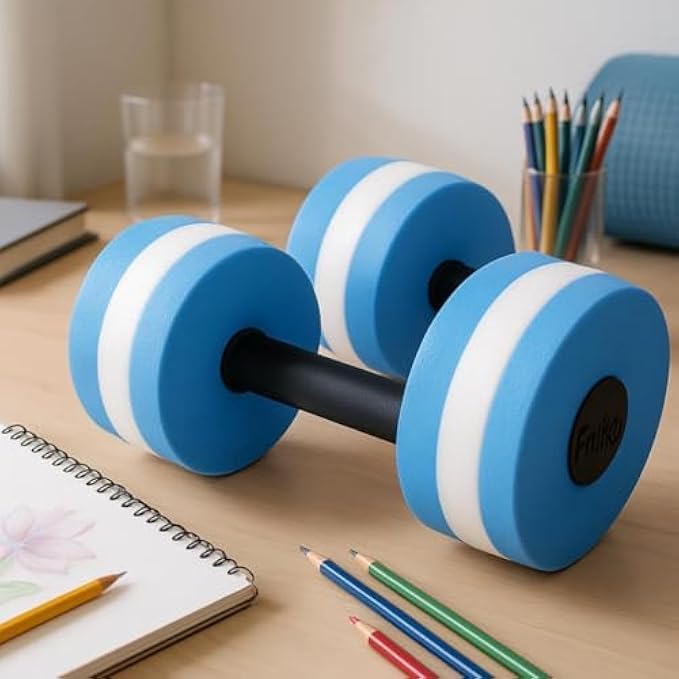 Aquatic Dumbbell Set - Blue Swimming Floaties for Water Aerobics - Pair