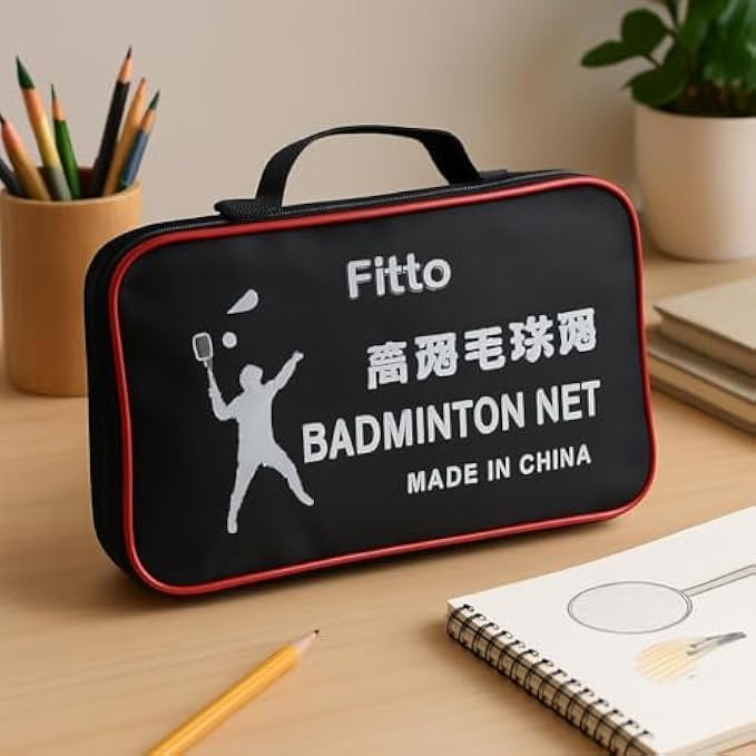 96 Pieces Portable Badminton Nets with Carry Bag - Pack of 1 (White)