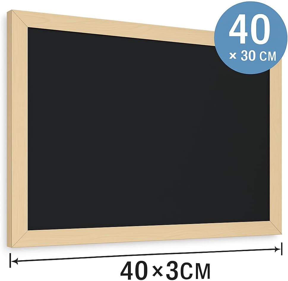 96 Pieces 30cm xes (40cm Black Chalkboard with Wooden Frame for Home – Office – and Classroom)