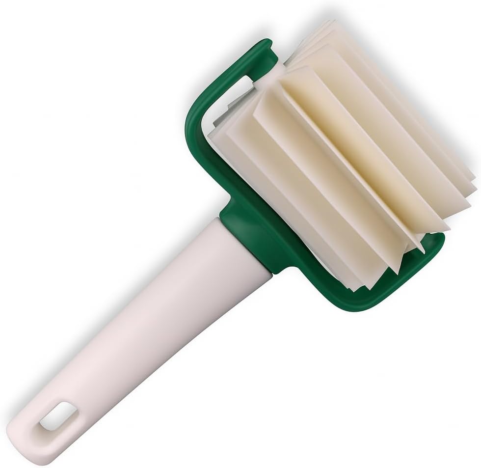 120 Pieces 2pcs Roller Wheel Baking Tool - Dough Roller Cutters for Even Dough - Non-Toxic PP Material (Green & White Rolling Pin for Cookies – Pastries – Pizza – & More)