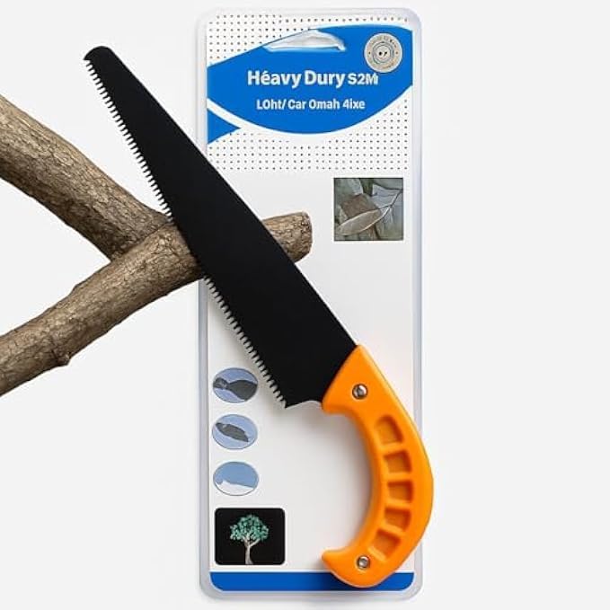 Heavy Duty Saw Blade with Handle - Replacement Hand Saw Blade for Wood, Pruning, Branch Cutting, Carpentry, DIY