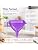 240 Pieces Plastic Funnels with Hanging Loop (Wide Mouth Narrow Spout Multipurpose Pouring Funnel for Kitchen Bathroom Laundry and Household Use – Purple)