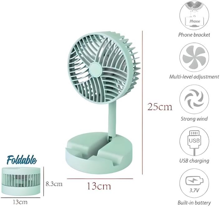 96 Pieces Portable Mini USB Fans (Compact Desk Fan for Office – Home – Travel – Assorted Colors)