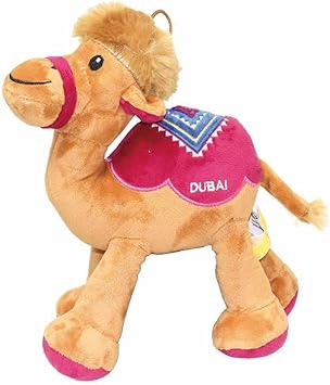 FITTO Camel Stuffed Plush Toy – Soft and Cuddly Camel Teddy for Kids, Babies, Durable Cotton Design, Ideal for Playtime, Room Décor, and Collectible Plush Toy Gift