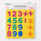120 Pieces Craft Foam Number Sheets - Foam Number Shapes for Kids Crafts DIY School Counting Scrapbooking Preschool Learning