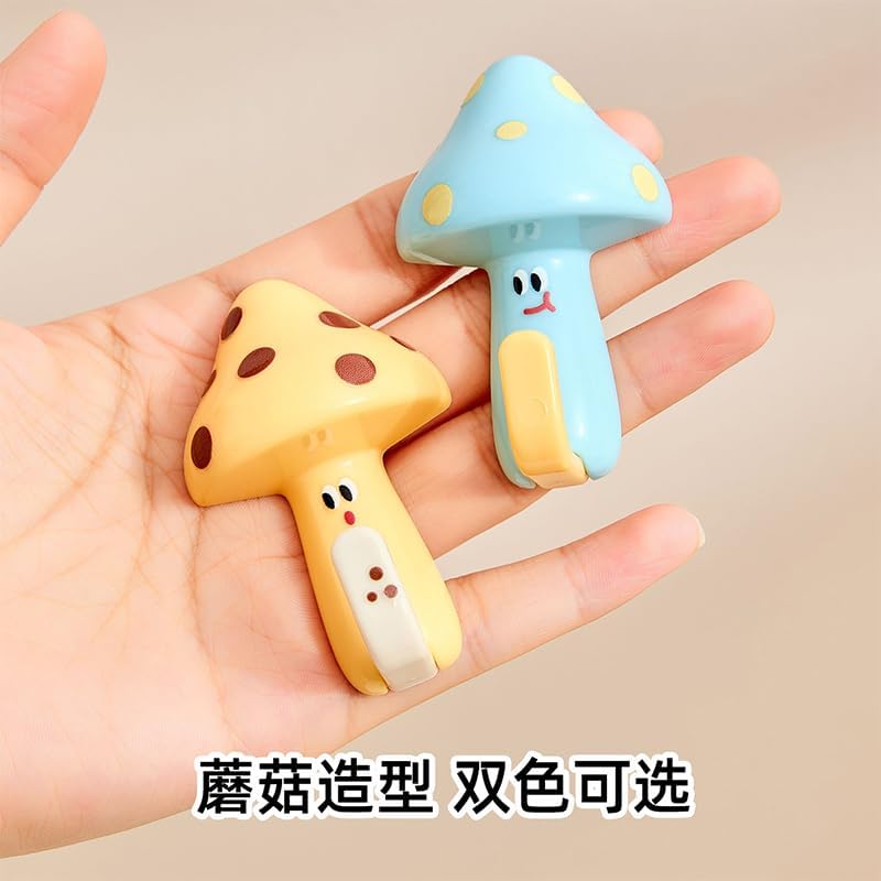 96 Pieces Mushroom Hook Sets (Fun Design in Pack of 6 - Blue and Yellow)