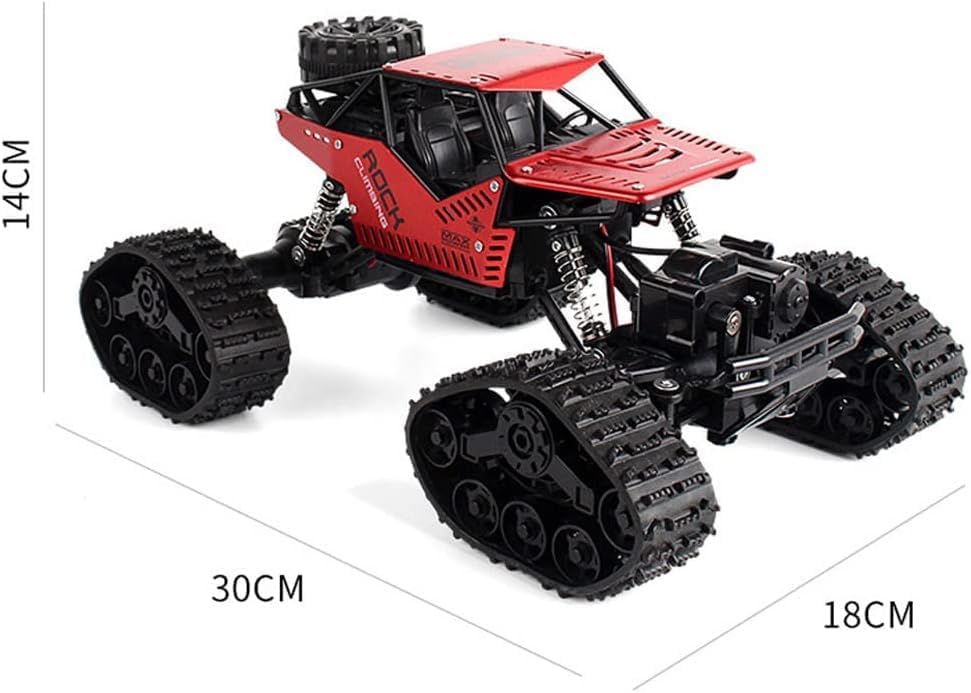 48 Pieces Remote Control Red Monster Truck 45° inclined uphill Toys for Boys 6-10 years old