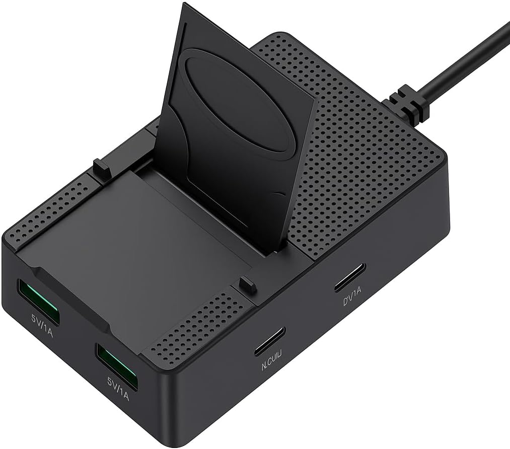 Power Strip with 2 USB & 2 Type C Ports 50W Fast Charge Multi Outlet Surge Protector