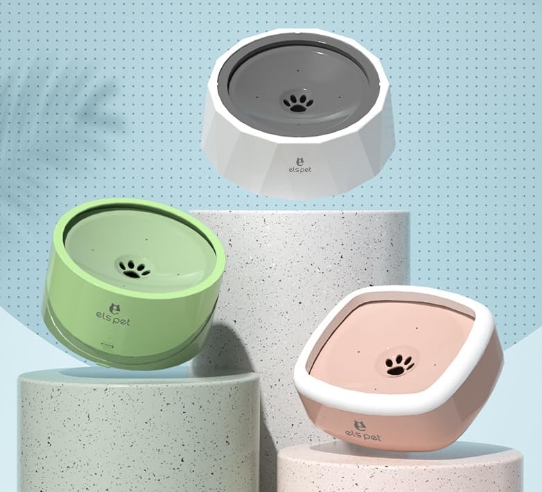 96 Pieces Cat & Dog Car Anti-Overflow Bowls with Filter (1L – Assorted Colors)