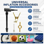 144 Pieces 4-Piece Inflation Adapter Sets with Ball Needle (Air Chuck and Valve Adapters for Bikes – Sports Balls and Inflatables)