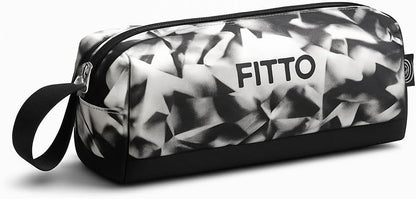 Pencil Pouch 20.5x6.5x5cm White Pattern Stationery Case for Pencils & Office Supplies