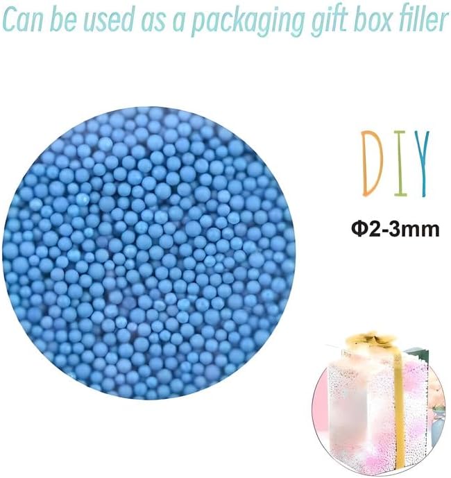 Polystyrene Ball Blue for Crafts, DIY Projects, and Decorations - Lightweight and Versatile