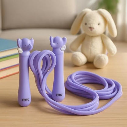 Adjustable Purple Skipping Rope for Kids - Perfect for Jump Rope Fun and Fitness