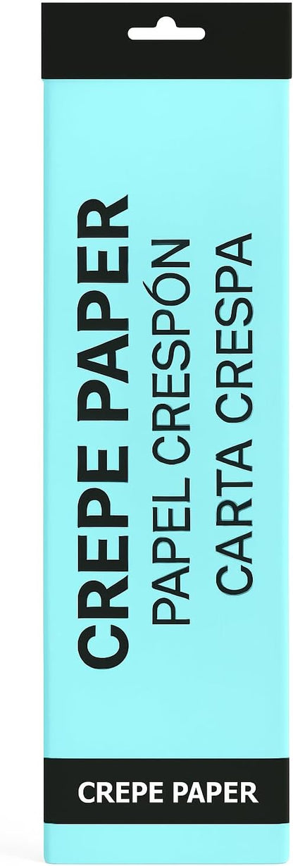 Crepe Paper 200cm x 50cm Sky Blue for Crafts, Decorations, Art Projects