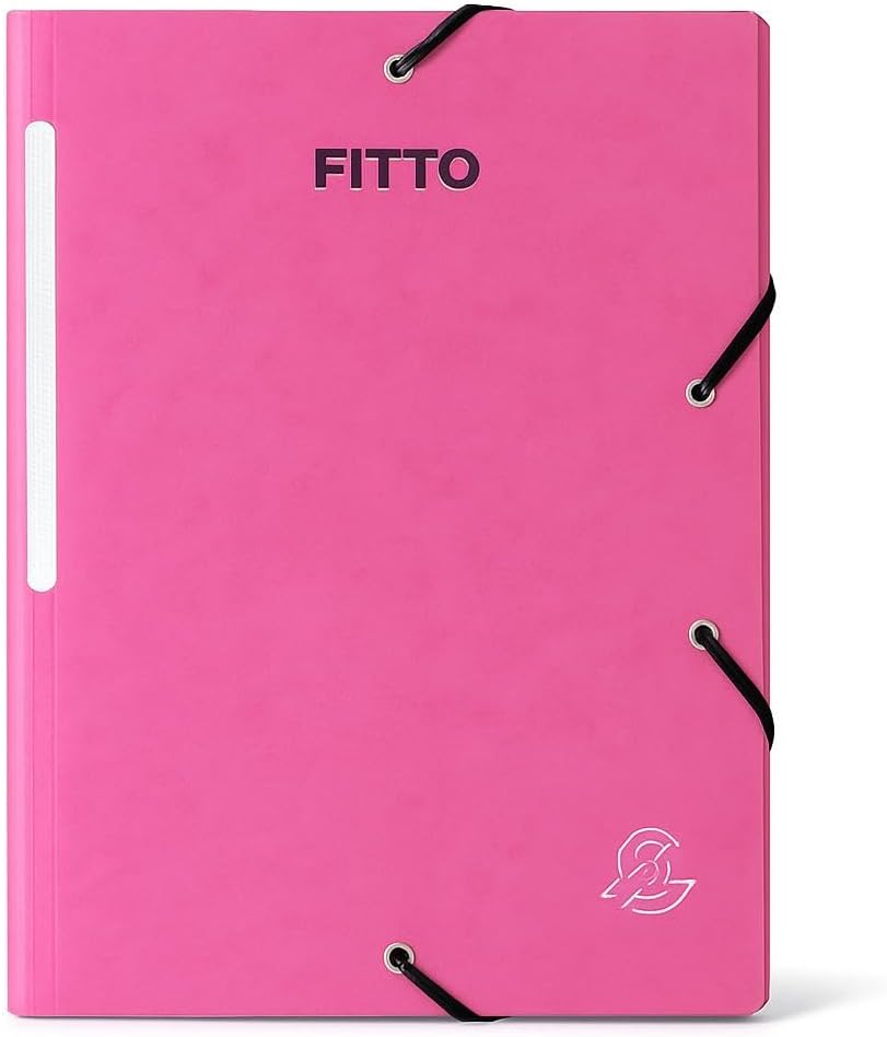 Card Board Folder for A4 Sheets 34x26cm Pink Office Organizer