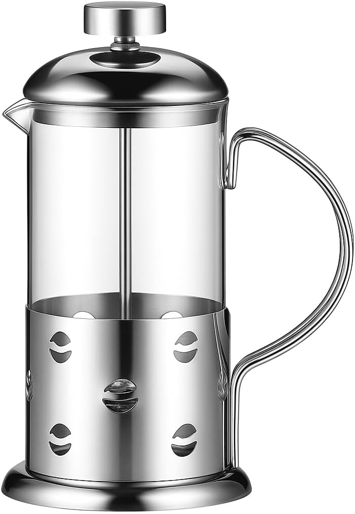96 Pieces Cafetiere Press Coffee Makers with Stainless Steel Glass Filter (Coffee Press Plunger & Tea Maker – 1000ml – for Home or Office)