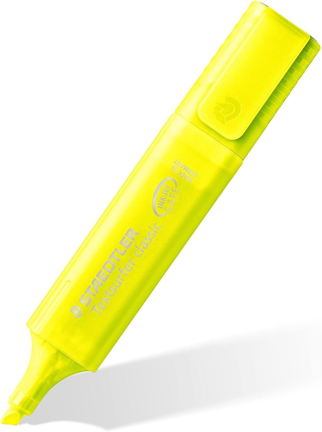 Textsurfer Classic Highlighter Pen Set – Fast-Drying, Long-Lasting Rainbow Colors with Large Ink Reservoir, Twist Cap, PP Barrel for Durability, Refillable for Sustainable Use