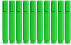 96 Pieces Classic Highlighter Pen Sets (Fast-Drying – Long-Lasting Rainbow Colors with Large Ink Reservoir – Twist Cap – PP Barrel for Durability – Refillable for Sustainable Use – Set of 10 Pieces – Green)