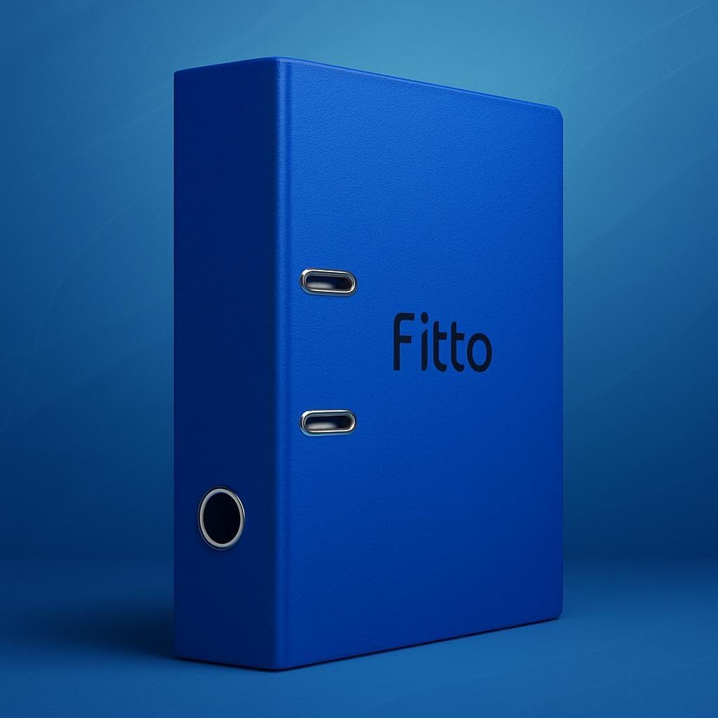 144 Pieces Lever Arch Files (Blue 2-Hole Document Organizer for Office)