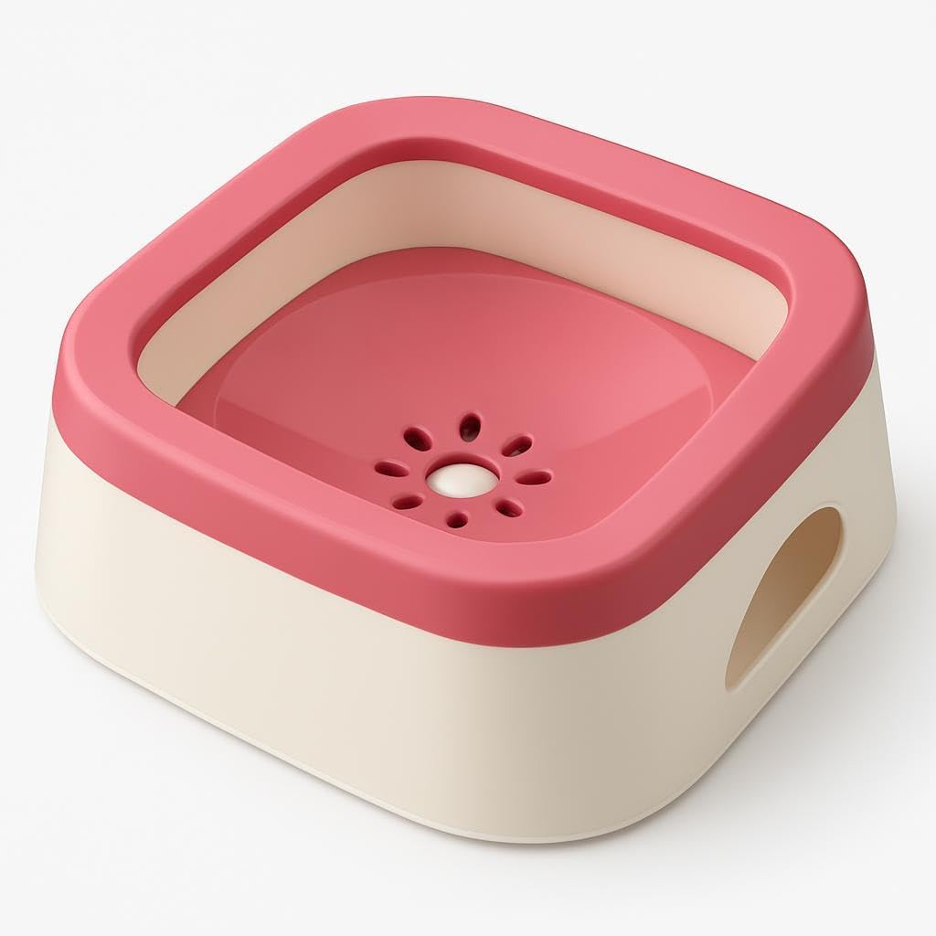 96 Pieces Cat & Dog Car Anti-Overflow Bowls with Filter (1L – Assorted Colors)
