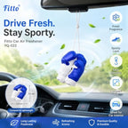96 Pieces Boxing Glove Car Air Fresheners (Blue and White Peach-Scented Hanging Ornament for Rearview Mirror – Car – SUV and Small Spaces)