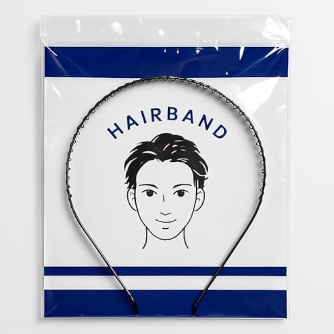 Black Elastic Hair Bands - Soft No-Metal Hair Ties for Women & Girls, Gentle Stretch Ponytail Holder for Bun, Braids & Sports