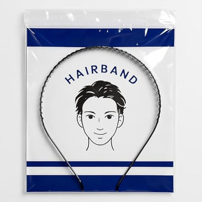 Black Elastic Hair Bands - Soft No-Metal Hair Ties for Women & Girls, Gentle Stretch Ponytail Holder for Bun, Braids & Sports