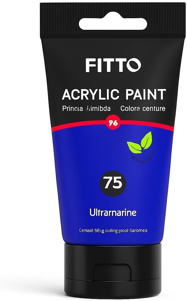 120 Pieces 75ml Acrylic Paint Ultramarines for Canvas Art (DIY Crafts – and Techniques)