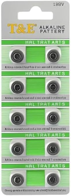 Alkaline Battery 1.55V Pack of 10 - Single-Use Dry Cell Batteries for Remote Controls, Toys, Flashlights, Cameras