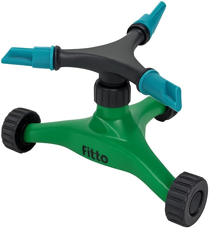 72 Pieces Adjustable Green and Black Tripod Garden Sprinklers with Spray Nozzles