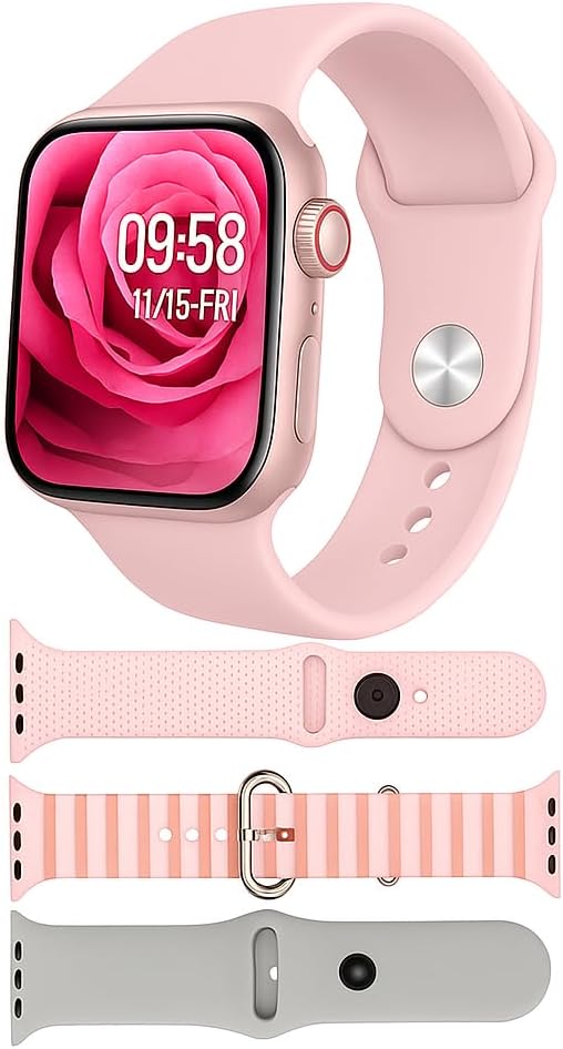 72 Pieces 3+1 Smart Watch Sets with 3 Interchangeable Straps