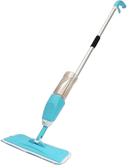 Fitto Blue Floor Cleaning Spray Mop – Removable Microfiber Cleaning Pad, 360° Swivel Head, Lightweight & Durable, Refillable Bottle for All Floor Types – Hardwood, Tile, Laminate, and Vinyl