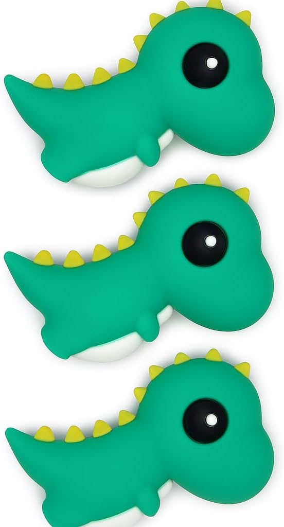 144 Pieces 3 Dinosaur Pencil Caps (2.5x3.5cm – Pencil Tip Protectors for Kids Stationery)