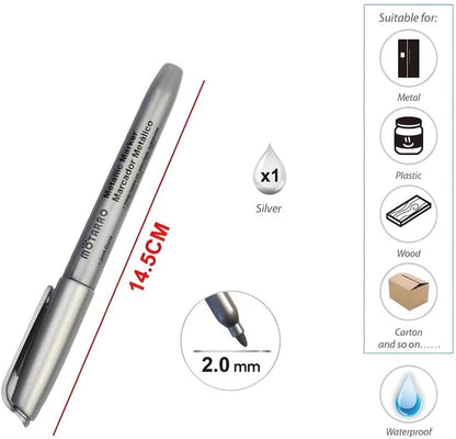 Metal Marker 14.5cm, 2mm Tip, Durable Garay for Precise Marking
