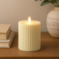 120 Pieces 7.5x10cm Warm Plastic LED Candles (Realistic Flickering Flame – Battery Operated – Indoor Outdoor Décor – Wedding & Event Ambiance)