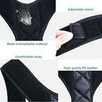 96 Pieces Adjustable Posture Correctors for Men (Women & Children – Invisible Back Support Belt with Shoulder Pads – Black)