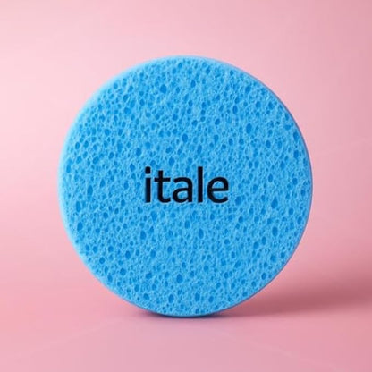 Blue Makeup Removal Sponge - Reusable Washable Facial Cleansing Sponge & Makeup Remover Pad for Face, Eyes & Sensitive Skin